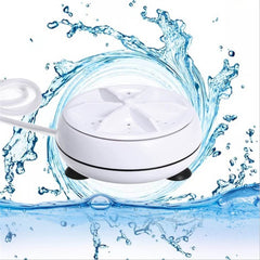 Mini Washing Machine Turbine Washing Machine Washing Machine Door Hinge Ultrasonic Lightweight Turbo Washer with USB Cable - for Home Camping Dorms Business College Rooms GenzVybs